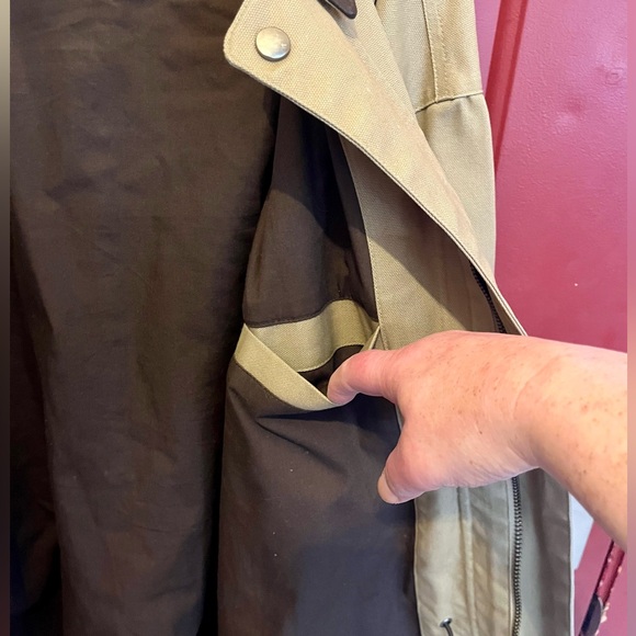 Men's Tan & Brown Military Field Style Jacket - Picture 11 of 14